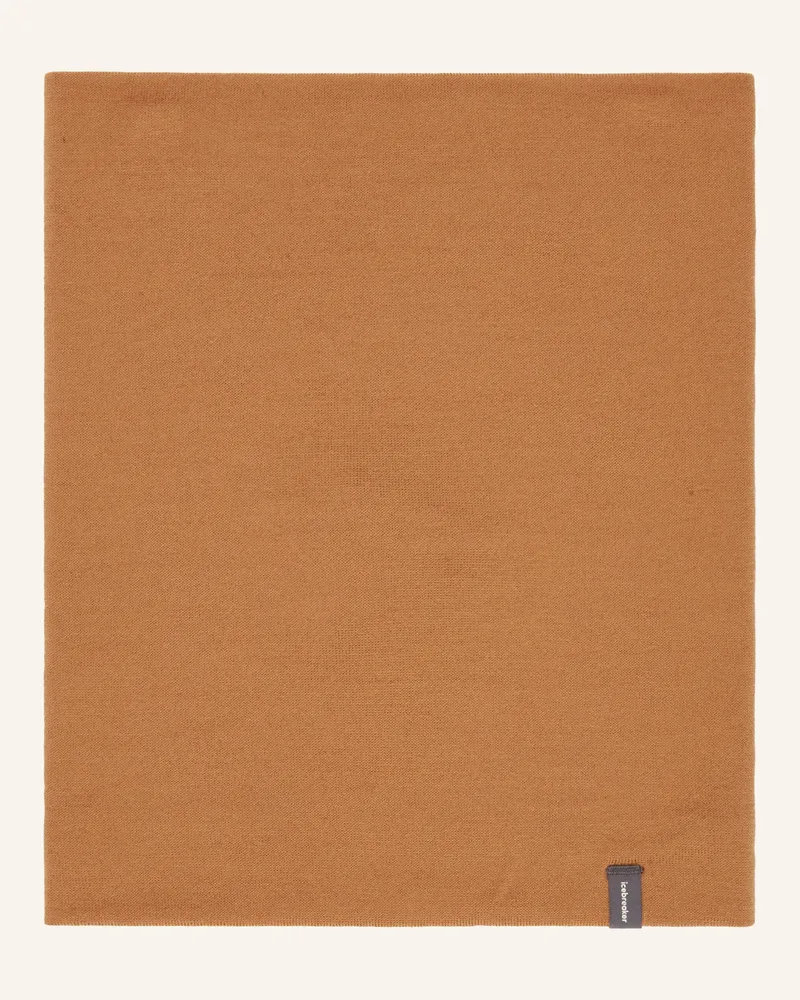 Icebreaker Multifunktionstuch APEX CHUTE aus Merinowolle Cognac