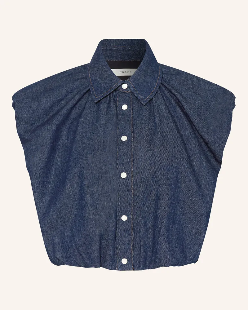 Frame Denim Jeansbluse The Shell blau Dunkelblau