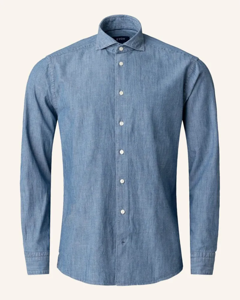 Eton Denim-Hemd Blau