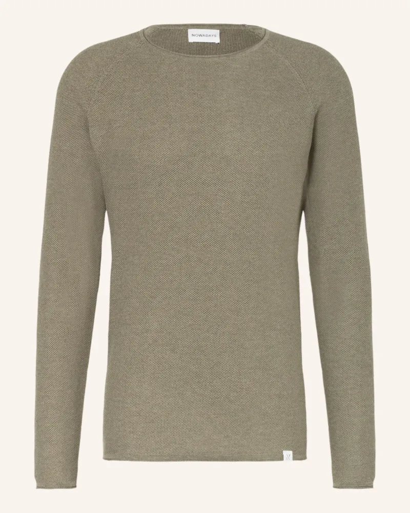 Nowadays Pullover gruen Oliv