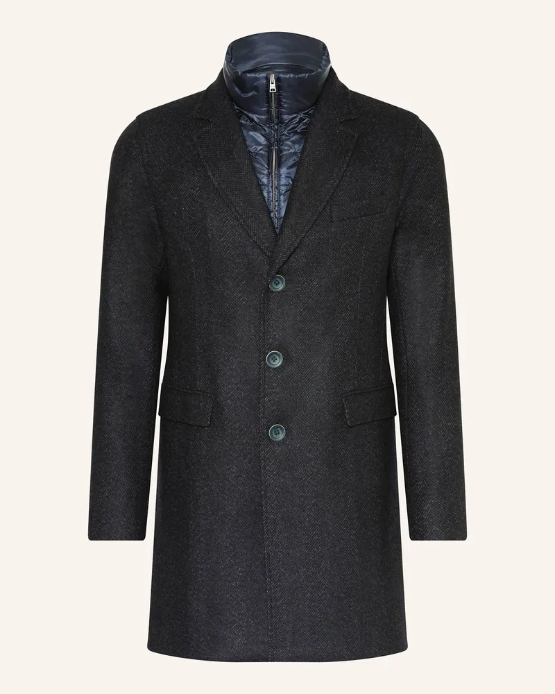 Herno Mantel blau Dunkelblau