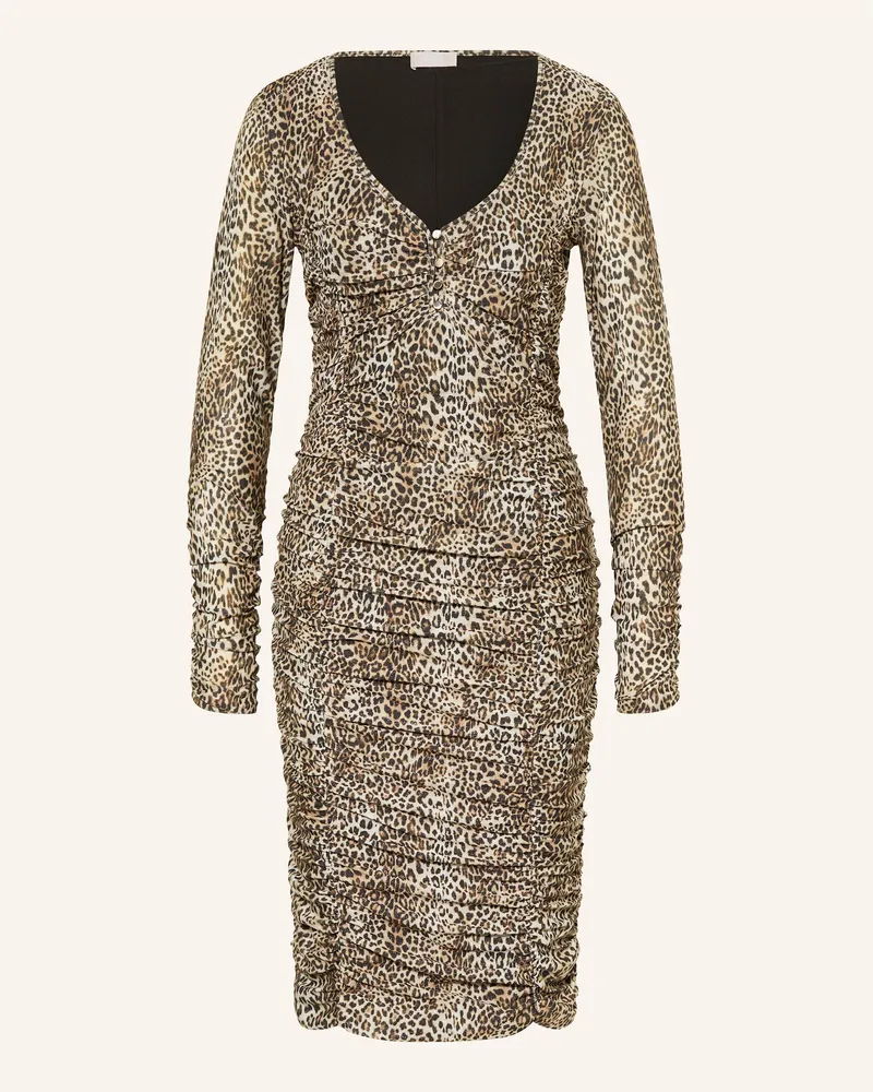 Liu Jo Etuikleid aus Jersey mit Glitzergarn Beige