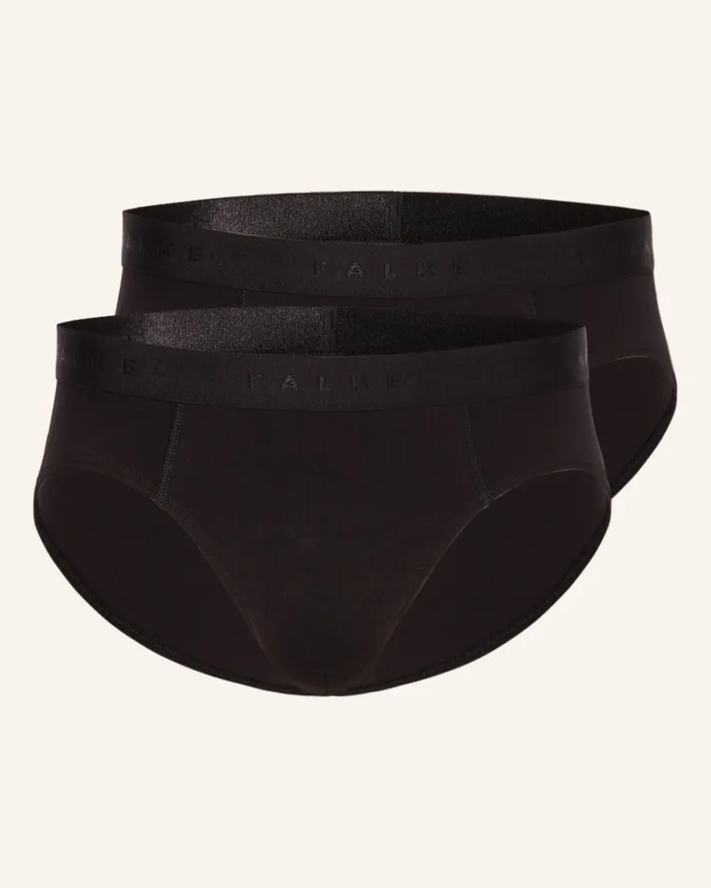 Falke 2er-Pack Slips Daily Comfort schwarz Schwarz