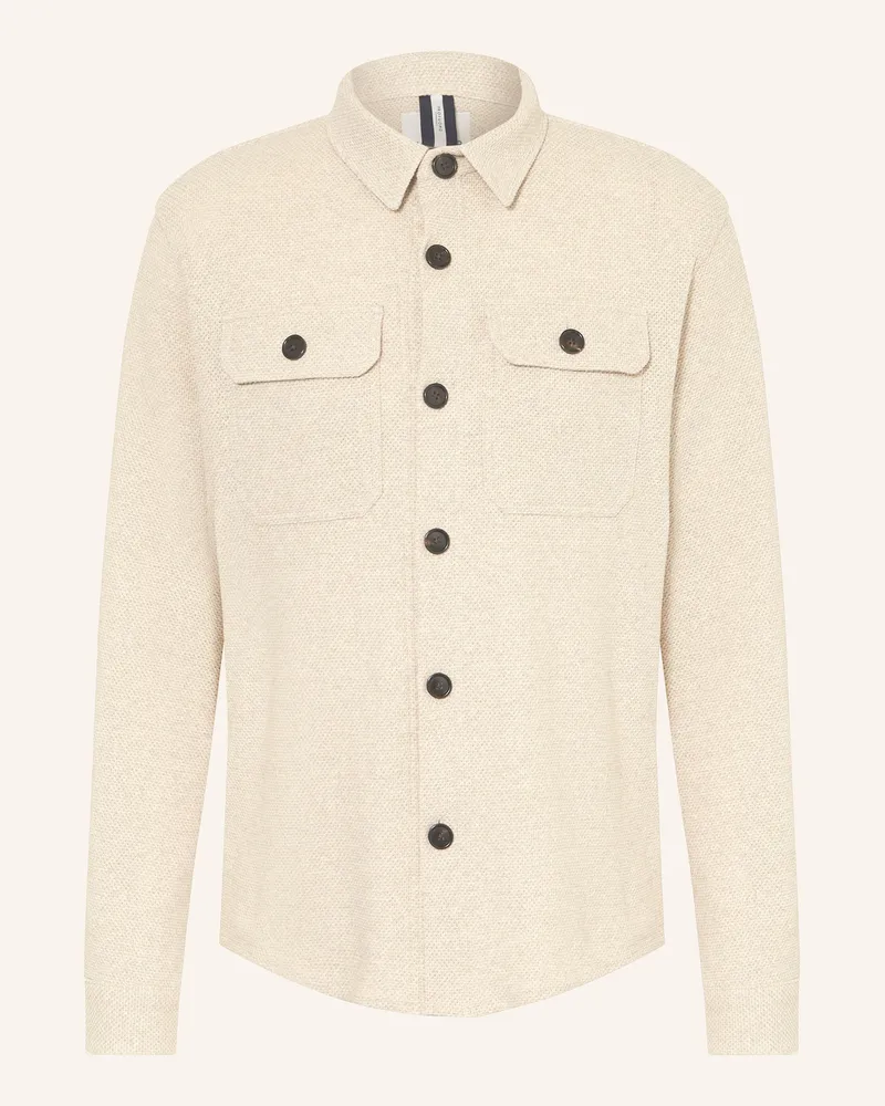 Profuomo Strick-Overshirt Beige