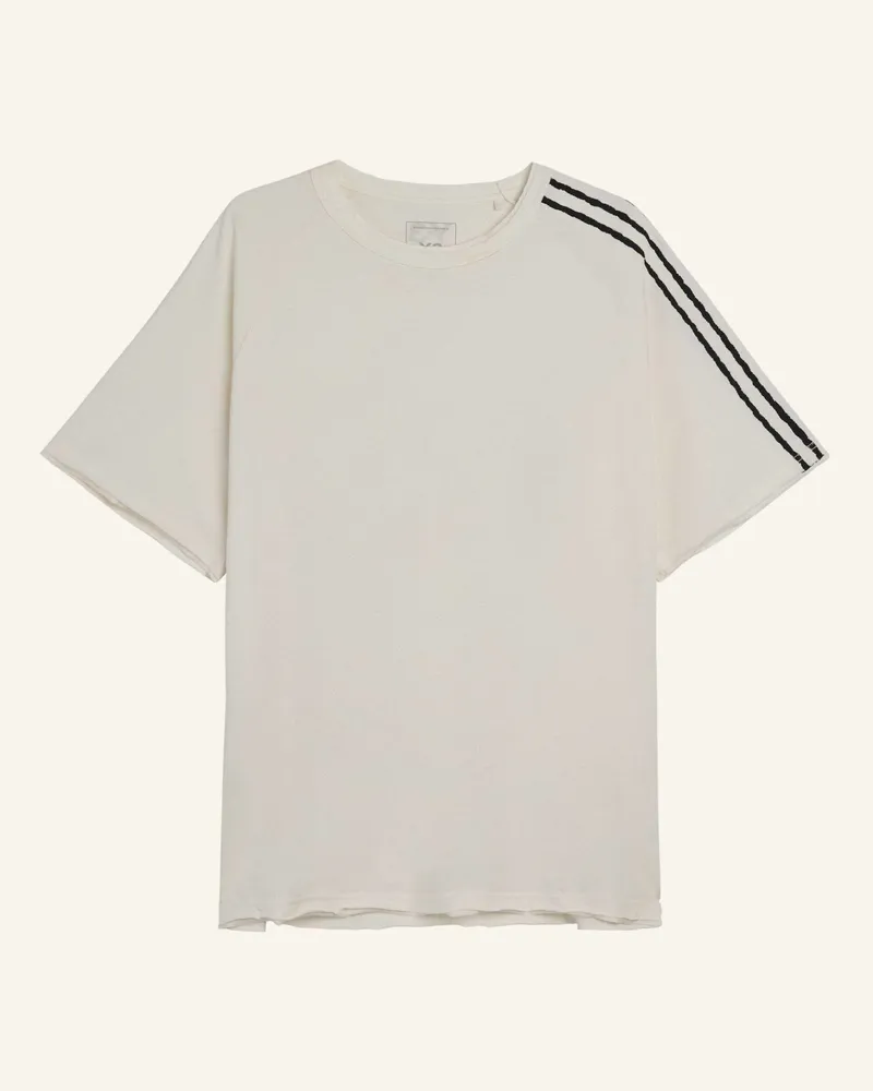 Y-3 Y-3 Raw Edge 3-Streifen T-Shirt weiss Weiss