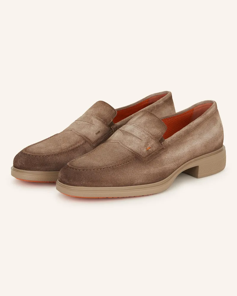 Santoni Penny-Loafer Easy braun Braun