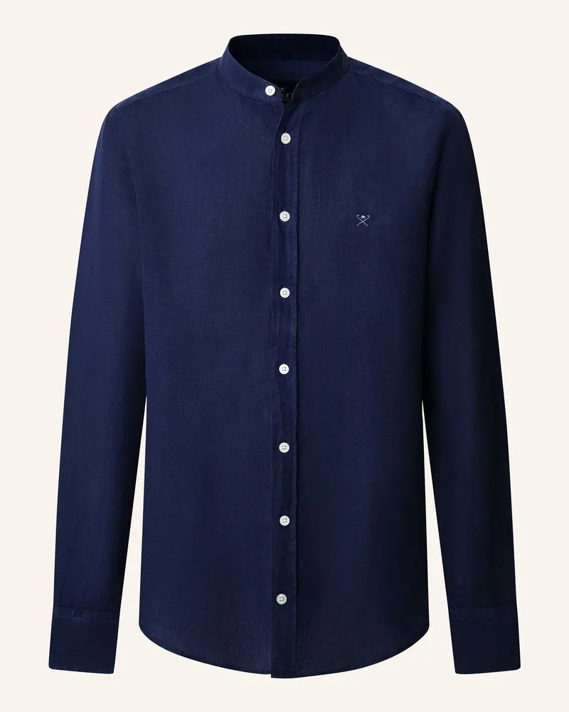 Hackett Freizeithemd ESS GMD LINEN PORTER Blau
