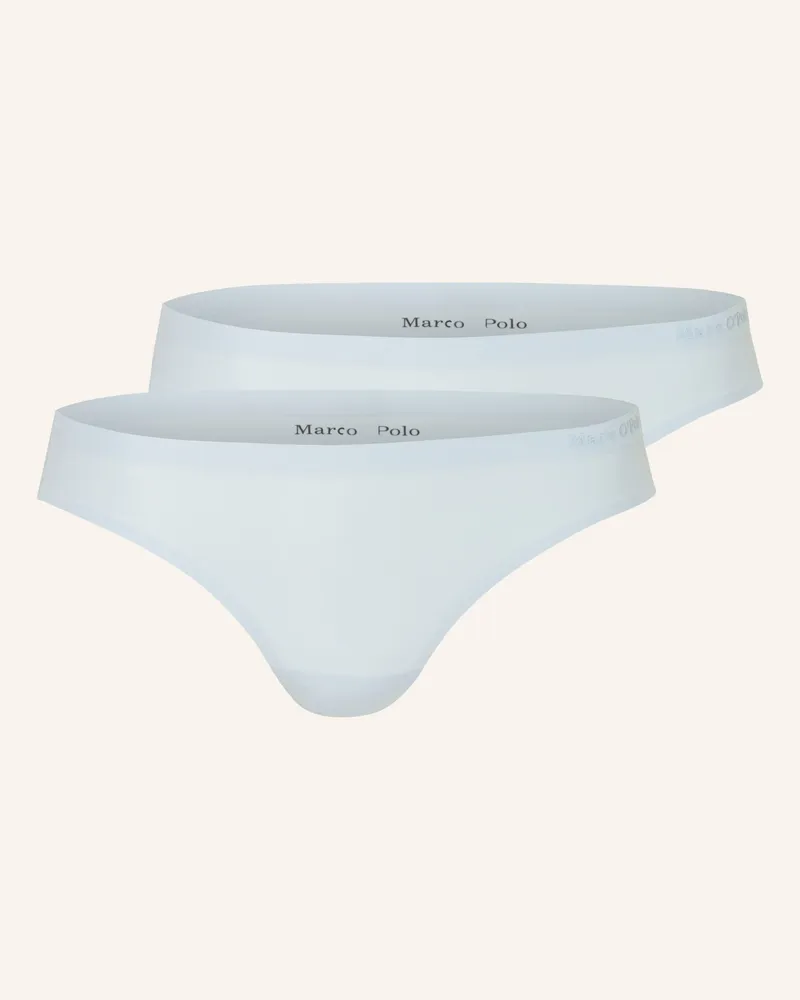 Marc O'Polo 2er-Pack Slips Hellblau