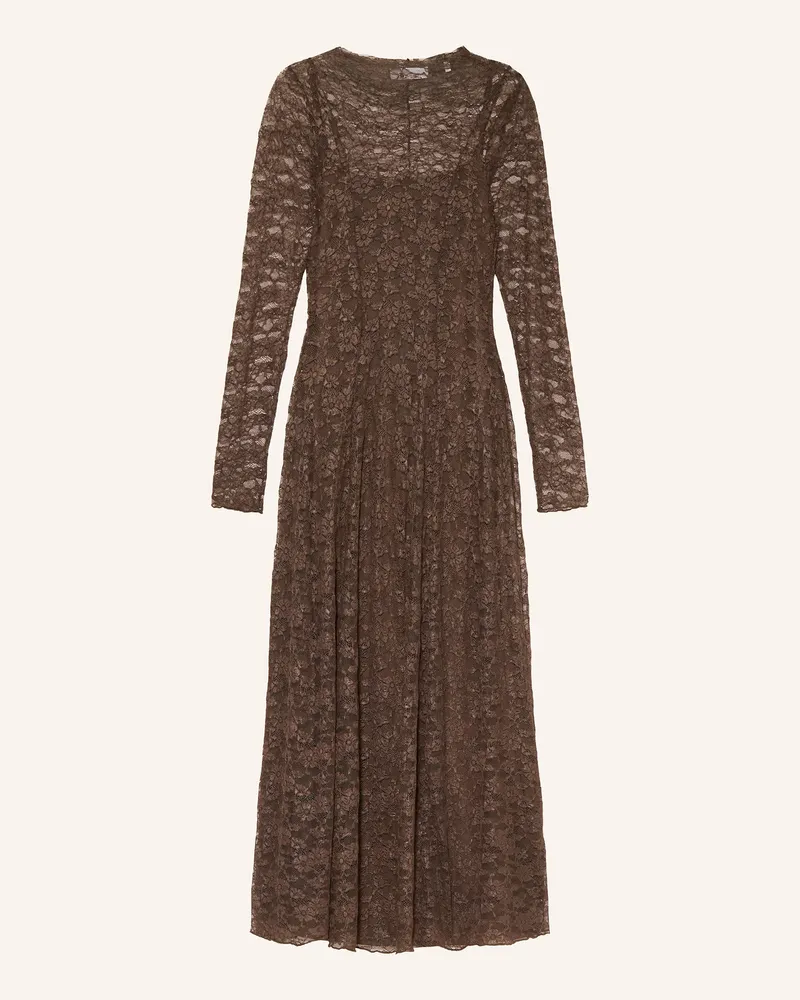 Rich&Royal Kleid aus Lochspitze Braun
