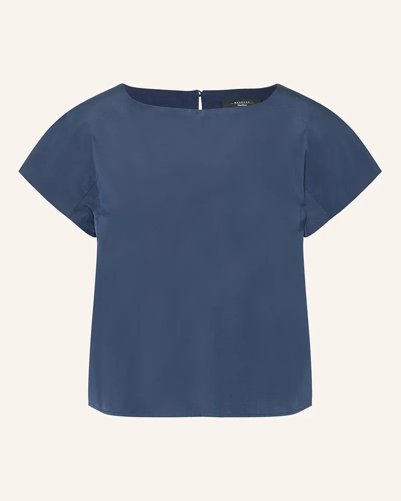 Max Mara Satintop Parana blau Dunkelblau