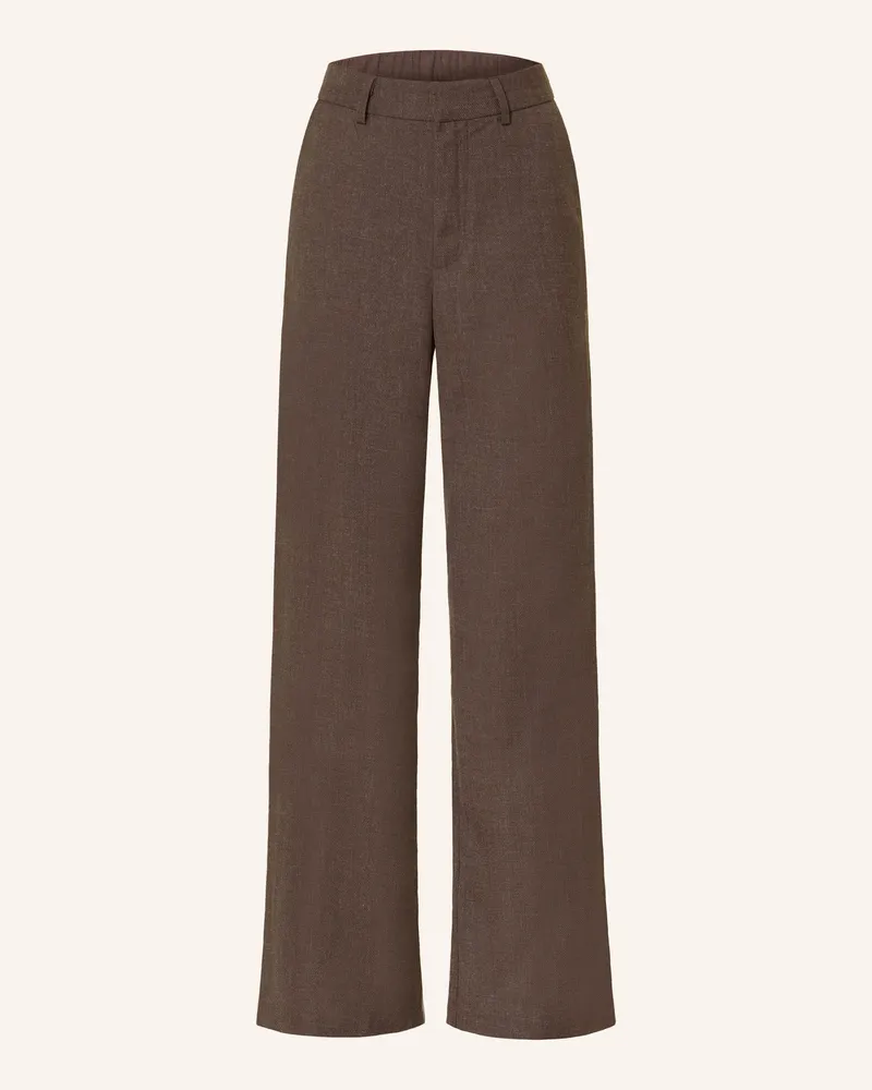 Neo Noir Marlenehose Emmet braun Dunkelbraun