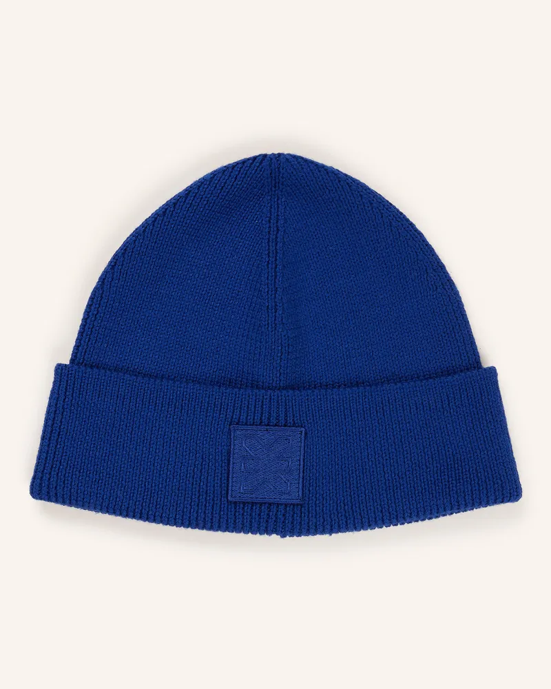 Karo Kauer Mütze braun Blau