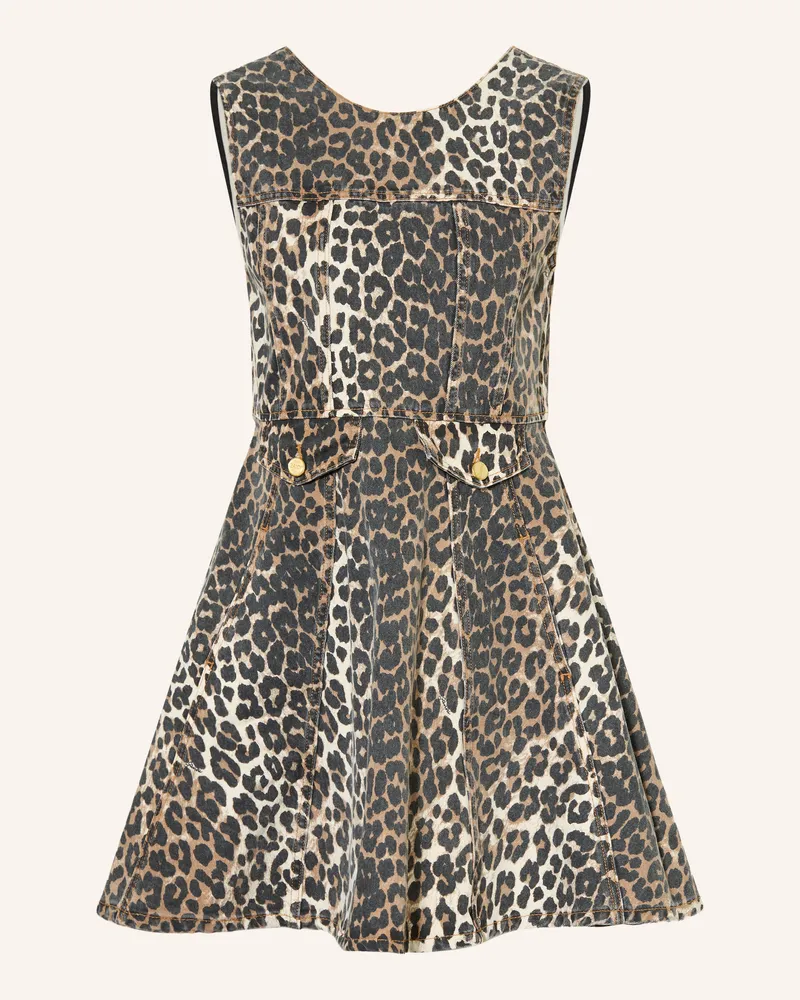 Ganni Jeanskleid Braun