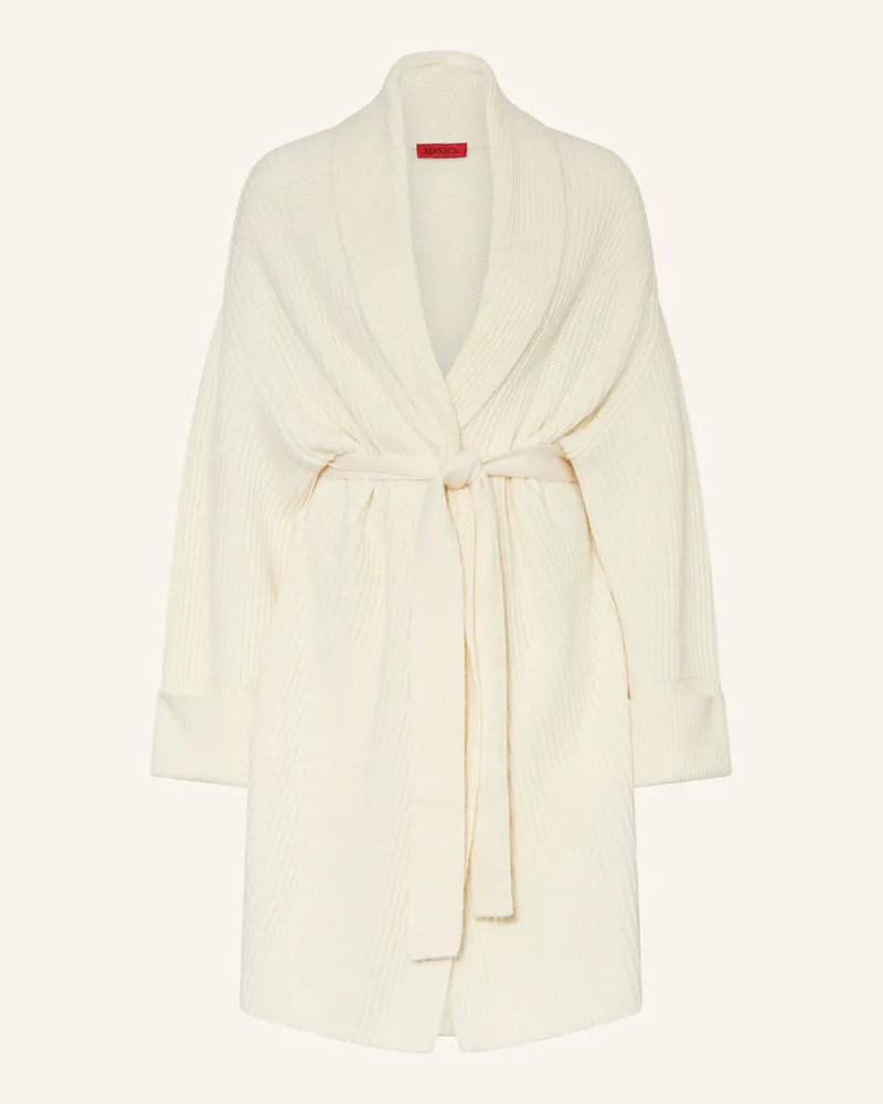 MAX&Co. Strickmantel Solange weiss Creme