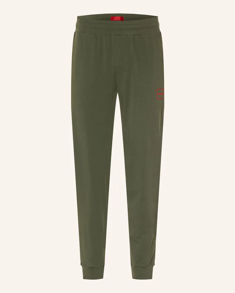 HUGO BOSS Schlafhose Laze gruen Khaki