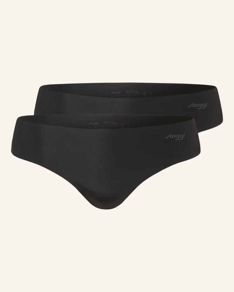 Sloggi 2er-Pack Strings ZERO MICROFIBRE Schwarz