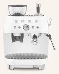 Smeg Espressomaschine ECF03 mit Kaffeemühle Weiss