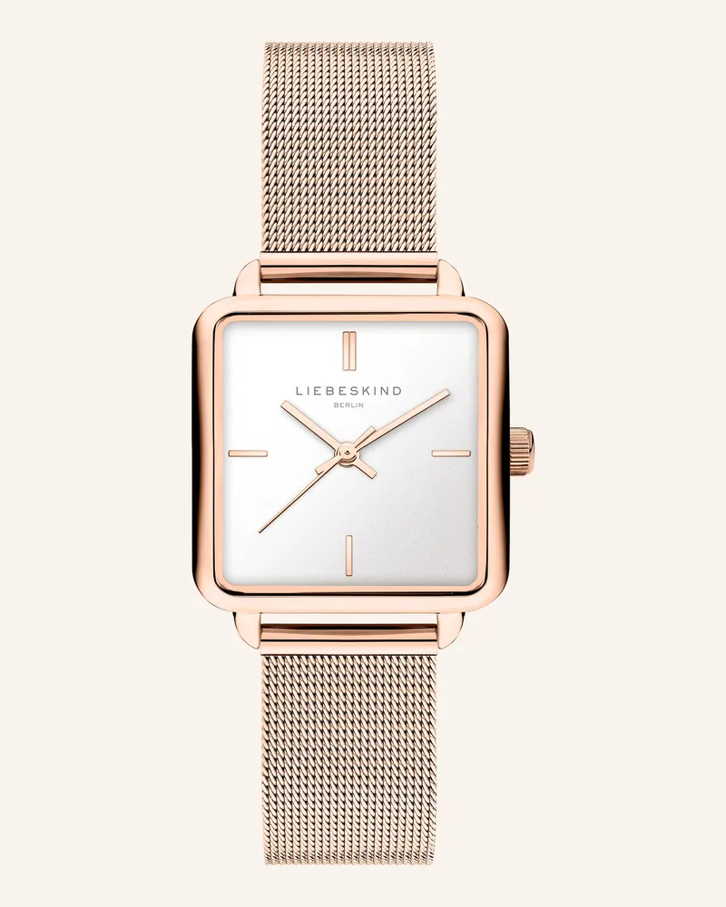 Liebeskind Armbanduhr  Aus  Edelstahl rosegold Roségold