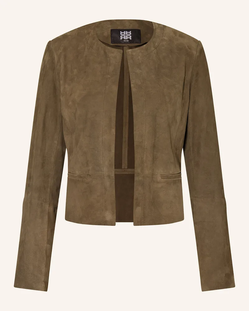 Riani Lederjacke gruen Dunkelgrün