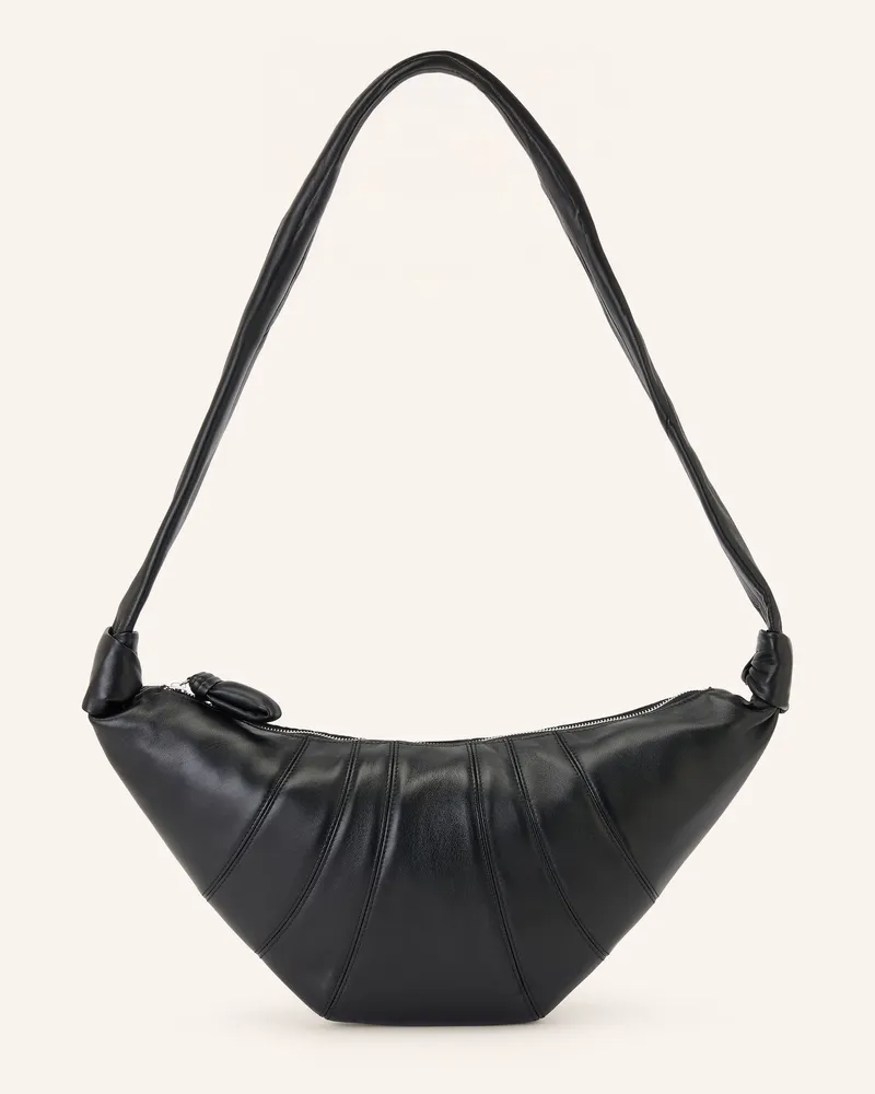 Christophe Lemaire Umhängetasche Croissant Medium schwarz Schwarz