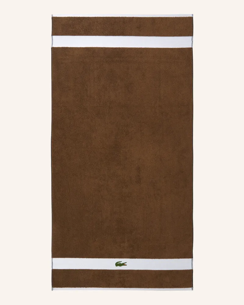 Lacoste Badetuch Lcasual braun Hellbraun