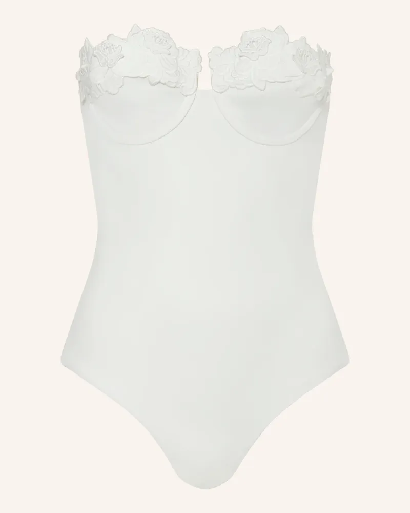 Zimmermann Bandeau-Badeanzug HALLIDAY Weiss
