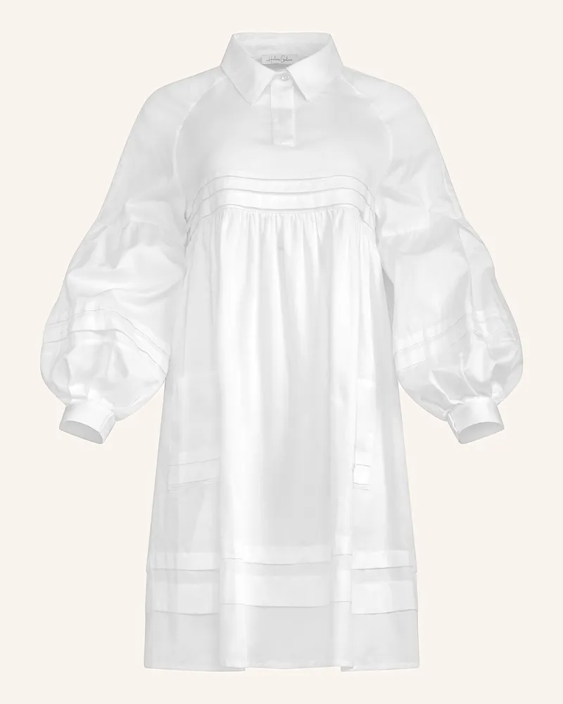 Helene Galwas Hemdblusenkleid Kanika weiss Weiss