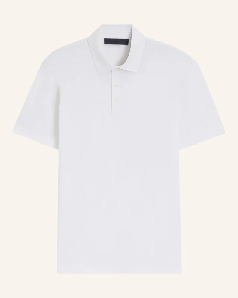 HUGO BOSS Strick-Poloshirt Parris Aus Leinen weiss Weiss
