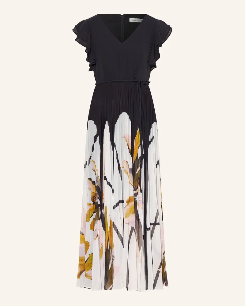 Phase Eight Kleid Uma Mit Plissees schwarz Schwarz