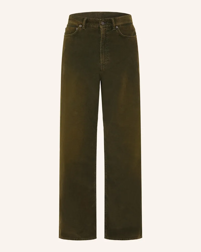 Acne Studios Cordhose Loose Fit Khaki