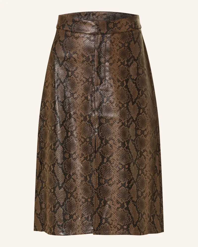 Mrs & HUGS Rock In Lederoptik braun Braun