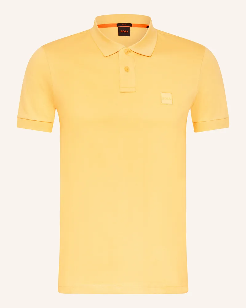 HUGO BOSS Jersey-Poloshirt Passenger gruen Gelb