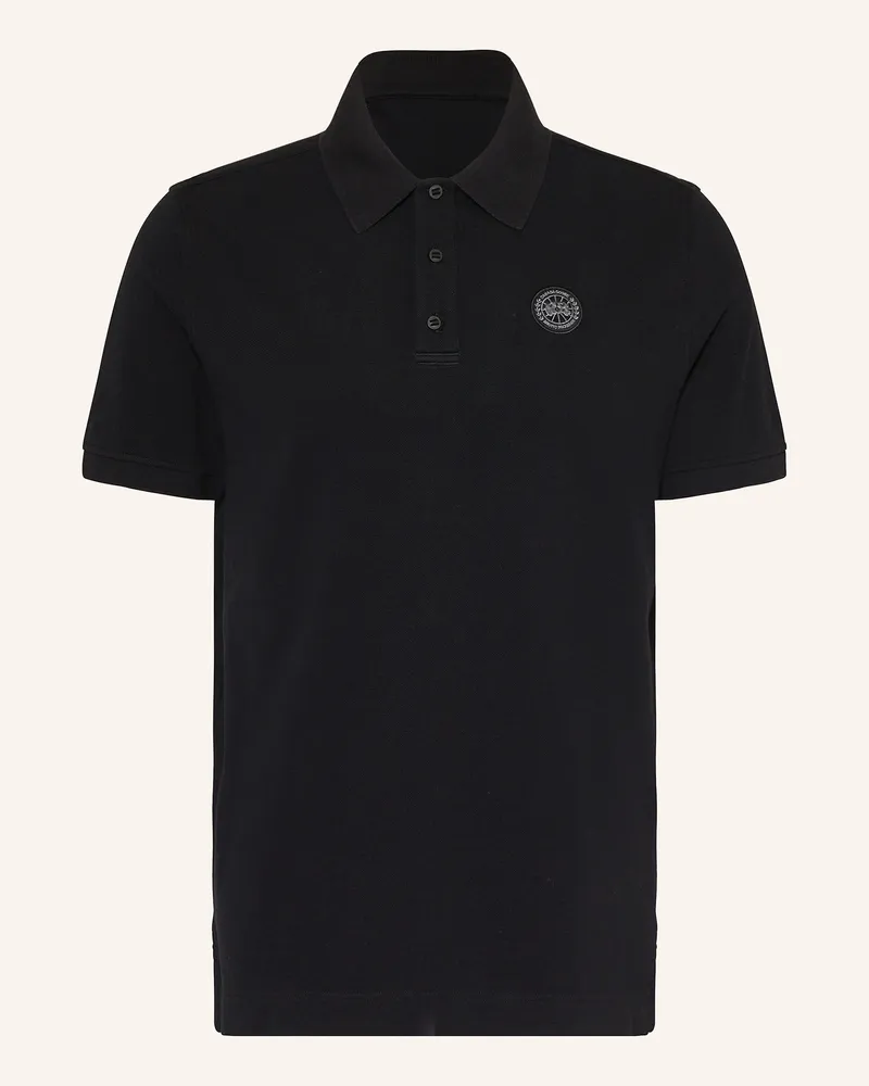 Canada Goose Piqué-Poloshirt Schwarz