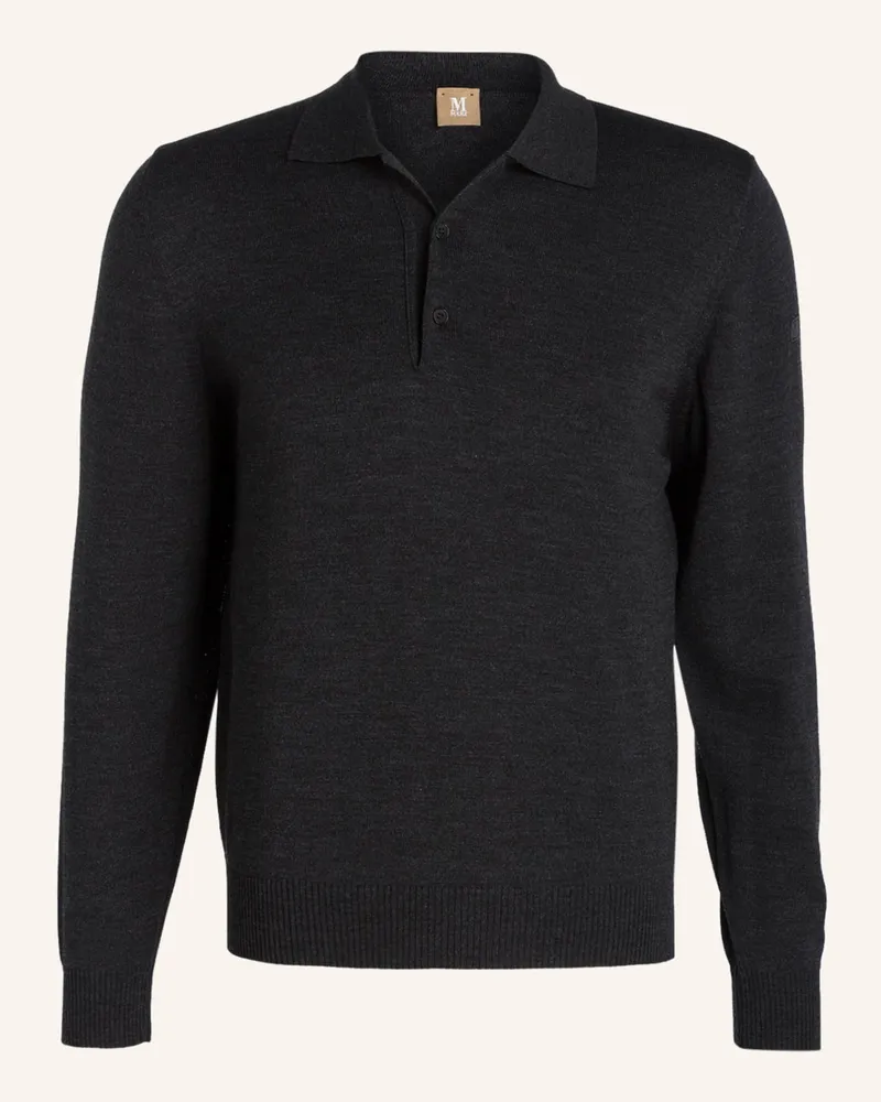 Maerz Strick-Poloshirt grau Anthrazit