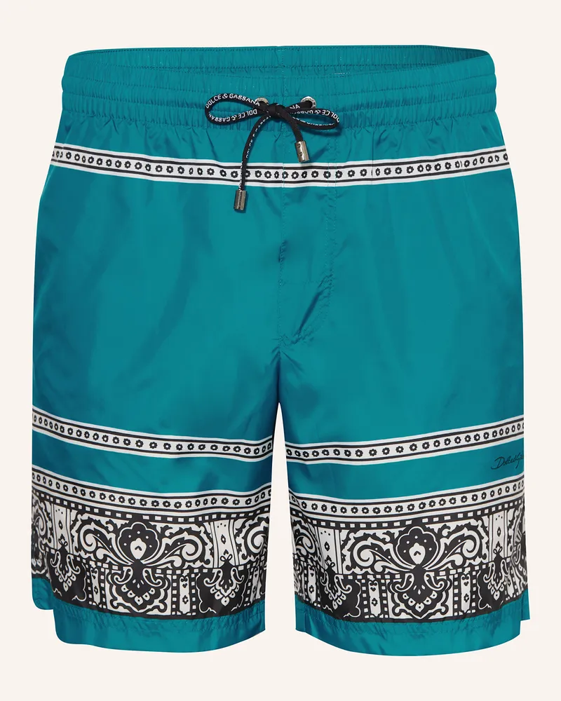 Dolce & Gabbana Badeshorts Neonblau