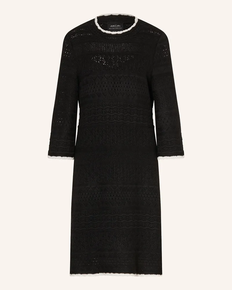 Marc Cain Häkelkleid Mit 3/4-Arm schwarz Schwarz