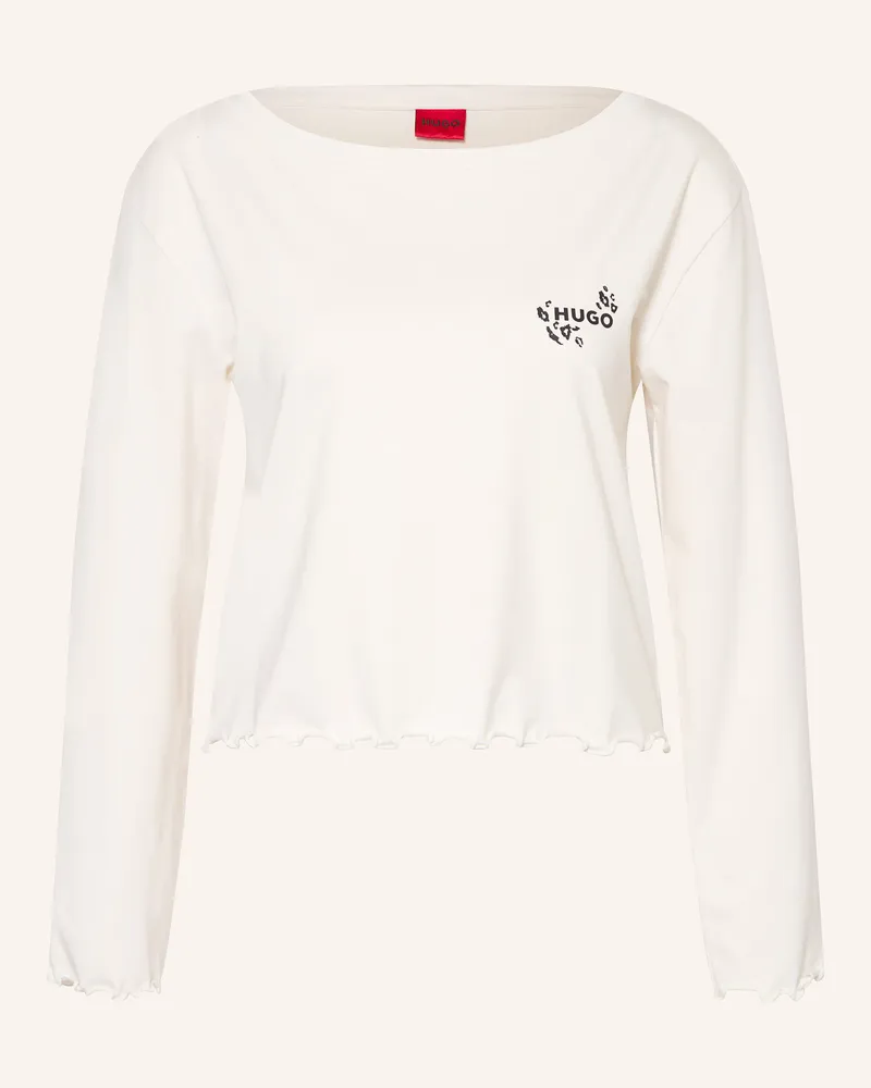 HUGO BOSS Schlafshirt Casual beige Ecru