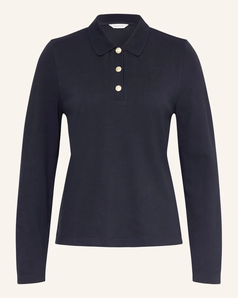 Gant Piqué-Poloshirt blau Dunkelblau