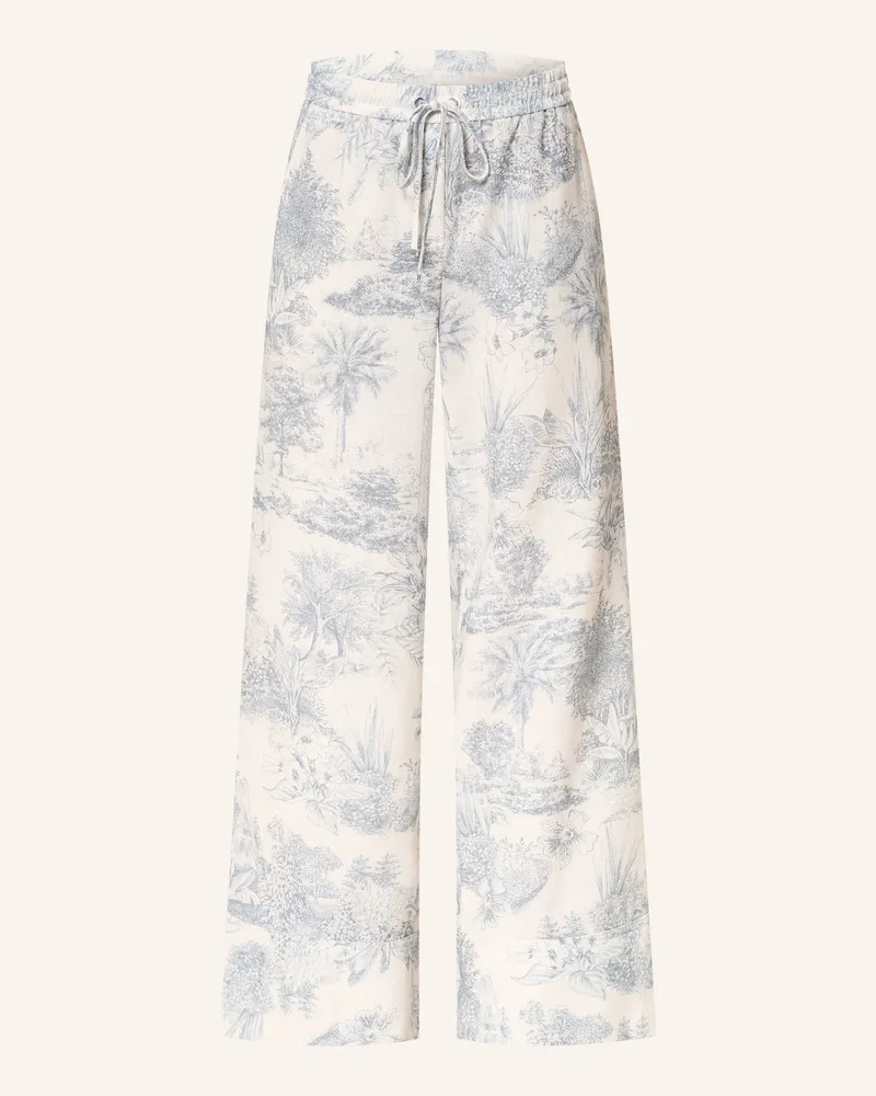 SEDUCTIVE  Marlenehose Violetta blau Weiss