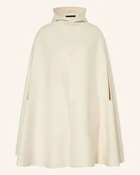 Fabiana Filippi Cape aus Merinowolle Weiss