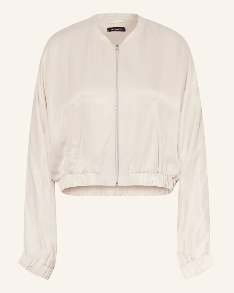 More & More Blouson aus Satin Creme