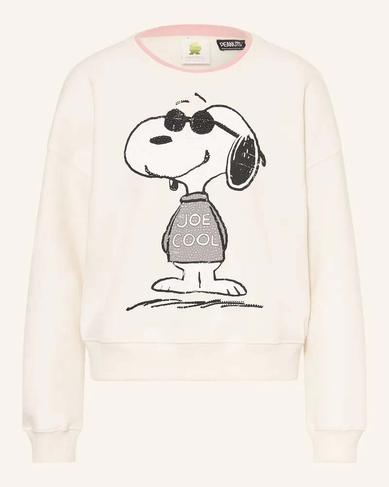 Princess goes Hollywood Sweatshirt Mit Schmucksteinen weiss Creme