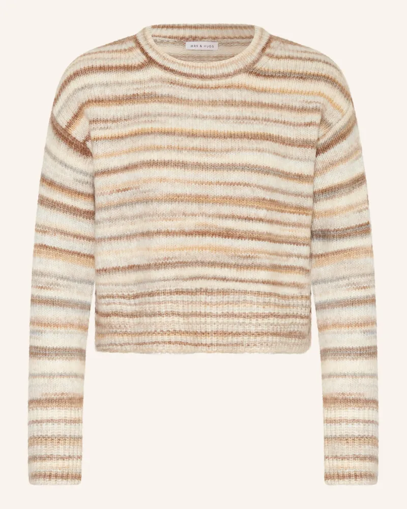 Mrs & HUGS Pullover Beige
