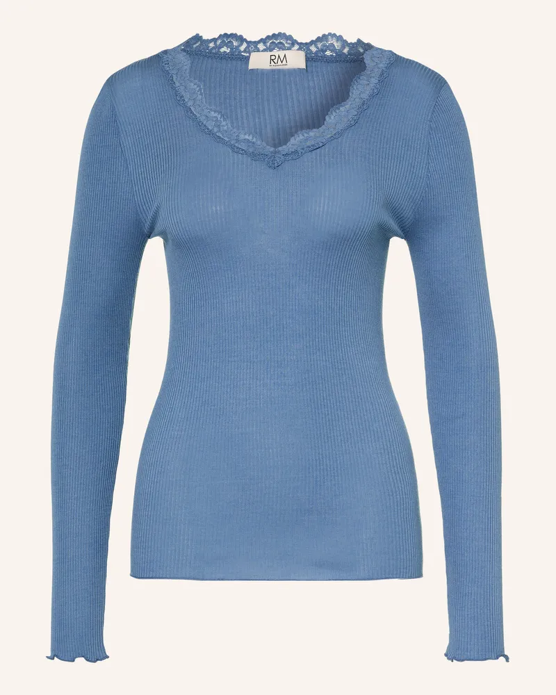 Rosemunde Longsleeve Balta Mit Spitze blau Blau
