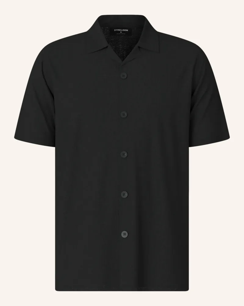 Strellson Resorthemd Filip Regular Fit schwarz Schwarz