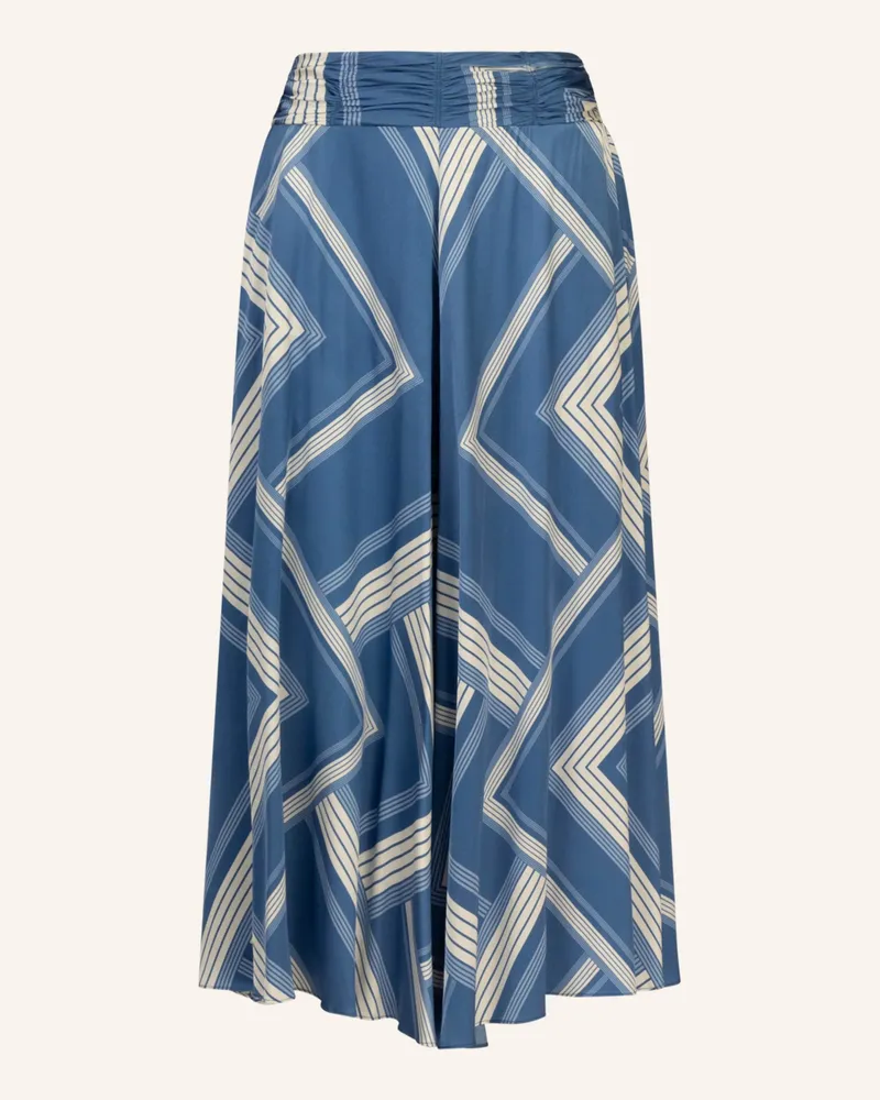 Mint & Mia Bedruckte Satin Hose blau Blau