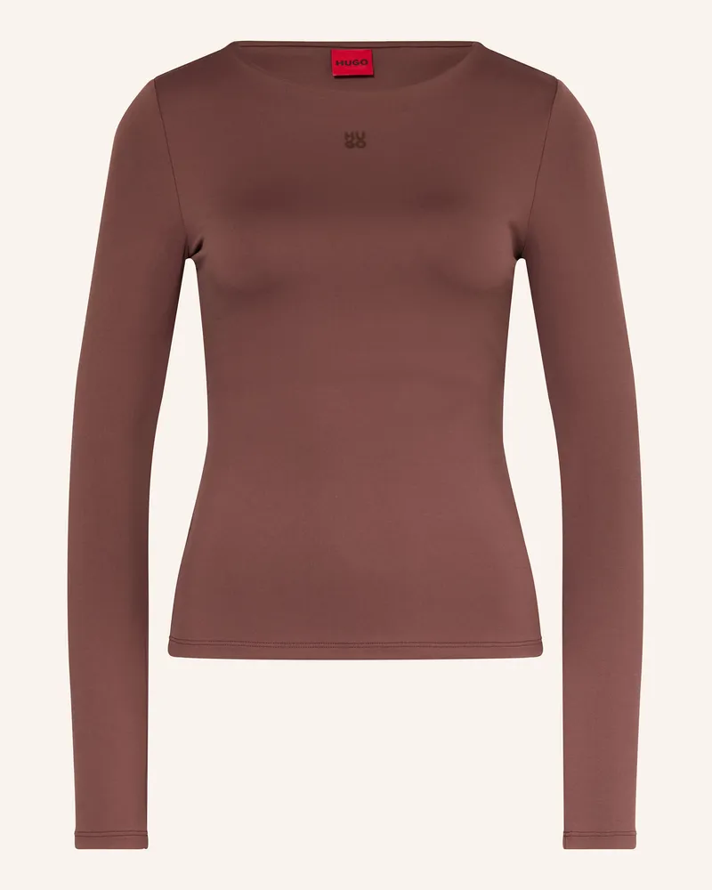 HUGO BOSS Longsleeve Dasiia braun Braun