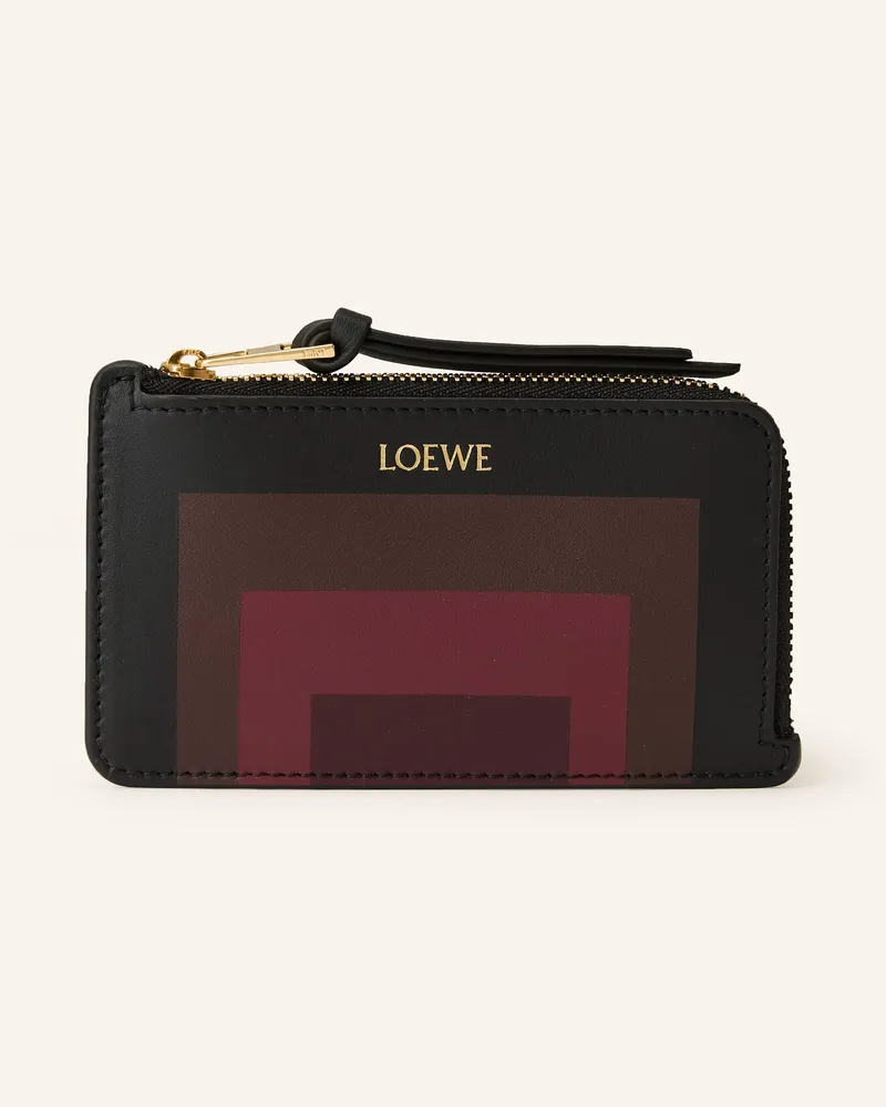 Loewe Kartenetui Albers rot Schwarz