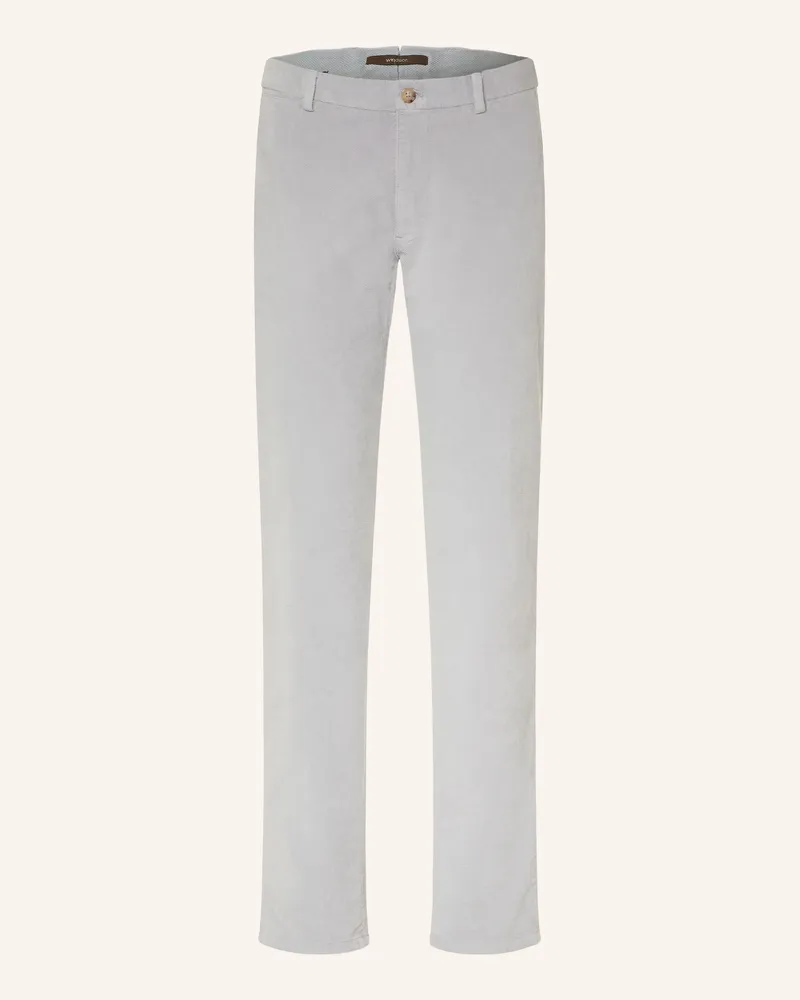 windsor. Samtchino Cino Slim Fit grau Blaugrau
