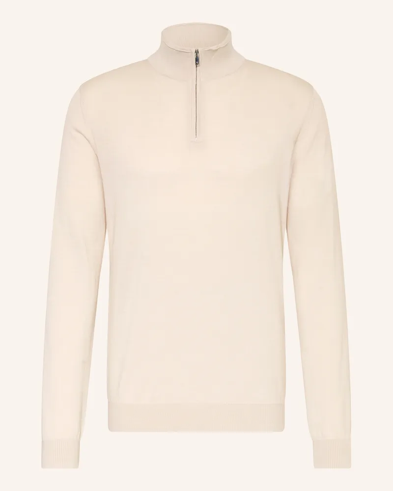 Reiss Troyer BLACKHALL aus Merinowolle Beige
